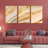 Decorative Pattern Floating Canvas Wall Painting Set of Three - Decor Smart