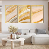 Decorative Pattern Floating Canvas Wall Painting Set of Three - Decor Smart