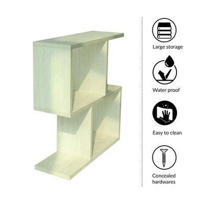 Decorative Shaped Designer Wooden Wall Mounted Shelf - Decor Smart