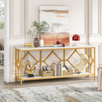 decorsmart-extra-long-white-gold-durable-marble-2-tier-console-table-MT148
