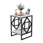 2-Tier Square Shape Modern Designer End Side Table