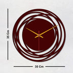 wall clock wooden frame