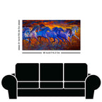 Seven Horses Running Canvas Wall Painting