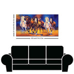 Seven Horses Running in Field Canvas Wall Painting