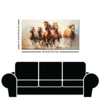 Premium Painting of Running Horse Canvas Wall Painting