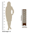Pillar Shape Floor Lamp With Flower Pattern Design For Living Room