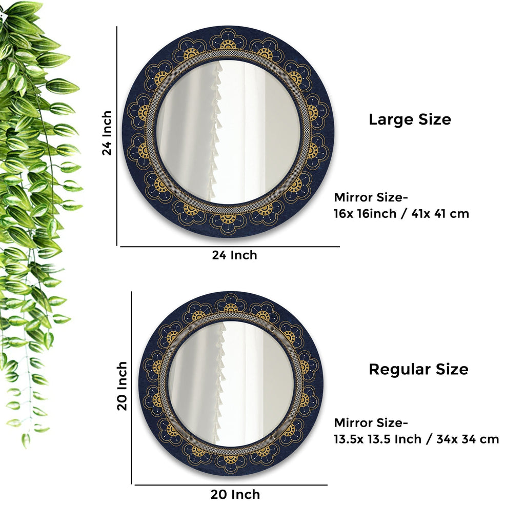  Designer Pattern Printed Wall Mirror