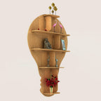 Light Oak Hot Air Balloon Wall Shelf | Backlit Book Shelf & Night Light - Decorsmart