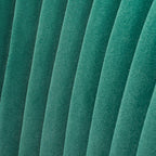 Curved Back Teal Velvet Lounge Chair