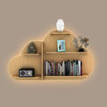 Cloud Shaped Wall Shelf with Backlight | Bookcase & Night Light - Decor Smart