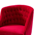 PU Foam Accent Chair with Golden Base