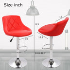 Rest Coral Red Leatherette Long Chair