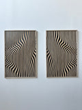 Contemporary Wooden Wall Sculptures with Fluid Lines