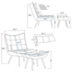 Velvet Sofa Lounge Chair