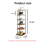 Premium Shoe Display Stand with Sturdy Golden Metal Frame