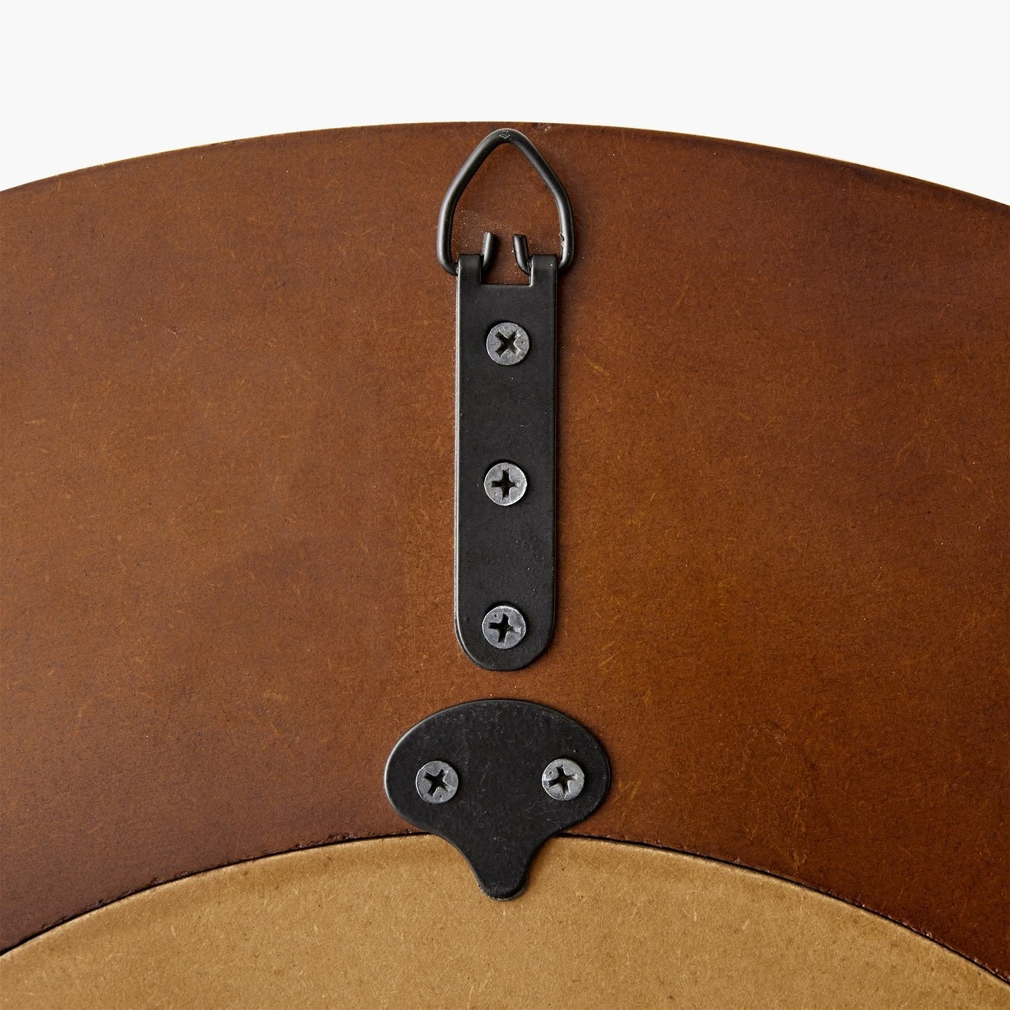 Designer Accent Mirror with Carved Wood and Black Panels