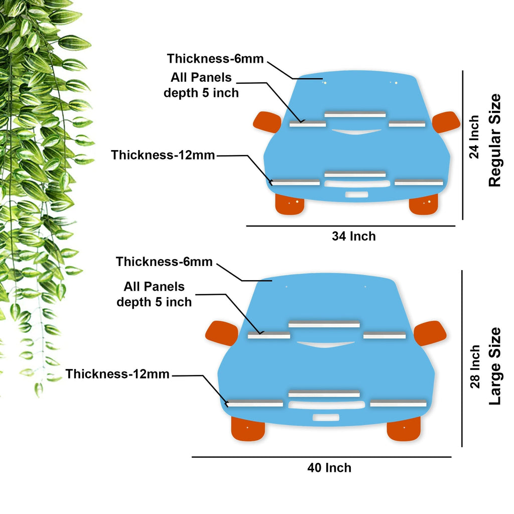 Designer Car Wooden LED Light Wall Shelf for Kids | Stylish Wall Décor