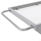 Elegant Z-Leg Serving Trolley in Metal Finish