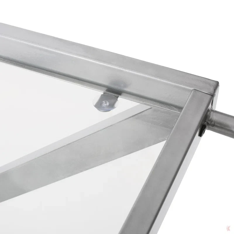 Elegant Z-Leg Serving Trolley in Metal Finish