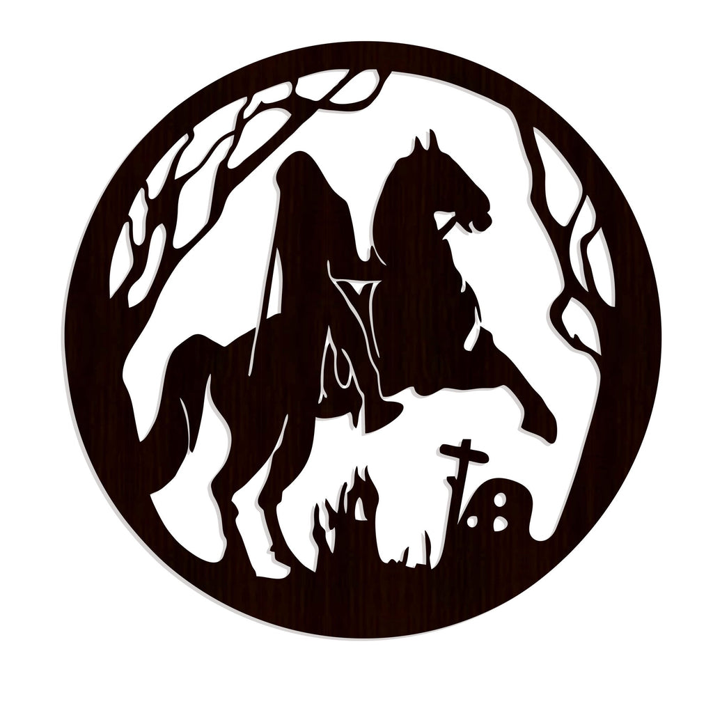  Wooden Wall Decor with LED Night Light Walnut Finish