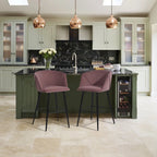 Luxurious Velvet Counter Bar Chair / Long Chair