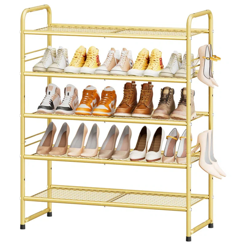 Modern 5-Tier Shoe Rack with Durable Steel Structure