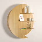  Wall Shelf / Book Shelf, Oak Finish