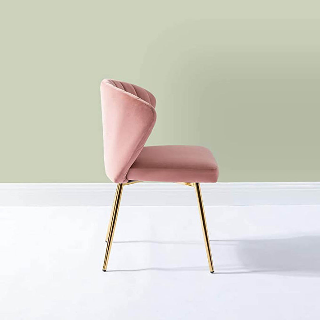 Pink Velvet Lounge Chair