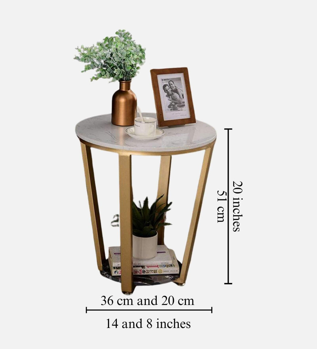 Premium Golden Tapered Coffee Table