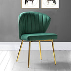 Royal Green Velvet Tufted Luxury Accent Chair