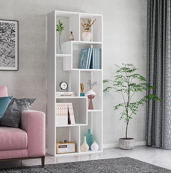Scandinavian Style White Storage Shelf