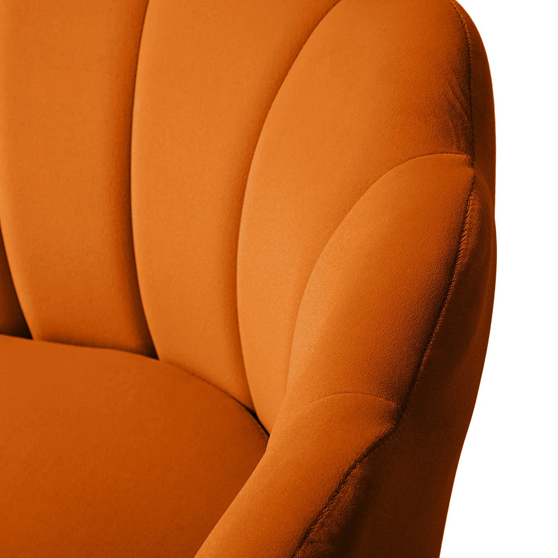 Luxury Design Mustard Velvet Lounge Chair