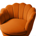  Mustard Colour Velvet Lounge Chair