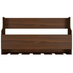 Mini Bar Shelf in Walnut Finish