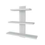  Artistic Multipurpose Stand with Storage Shelves with White Finish
