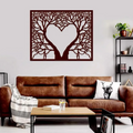 Beautiful in Heart Shape Metal Art Wall Decor