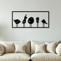 Beautiful Modern Style Bird Art Metal Artwork Wall Decor