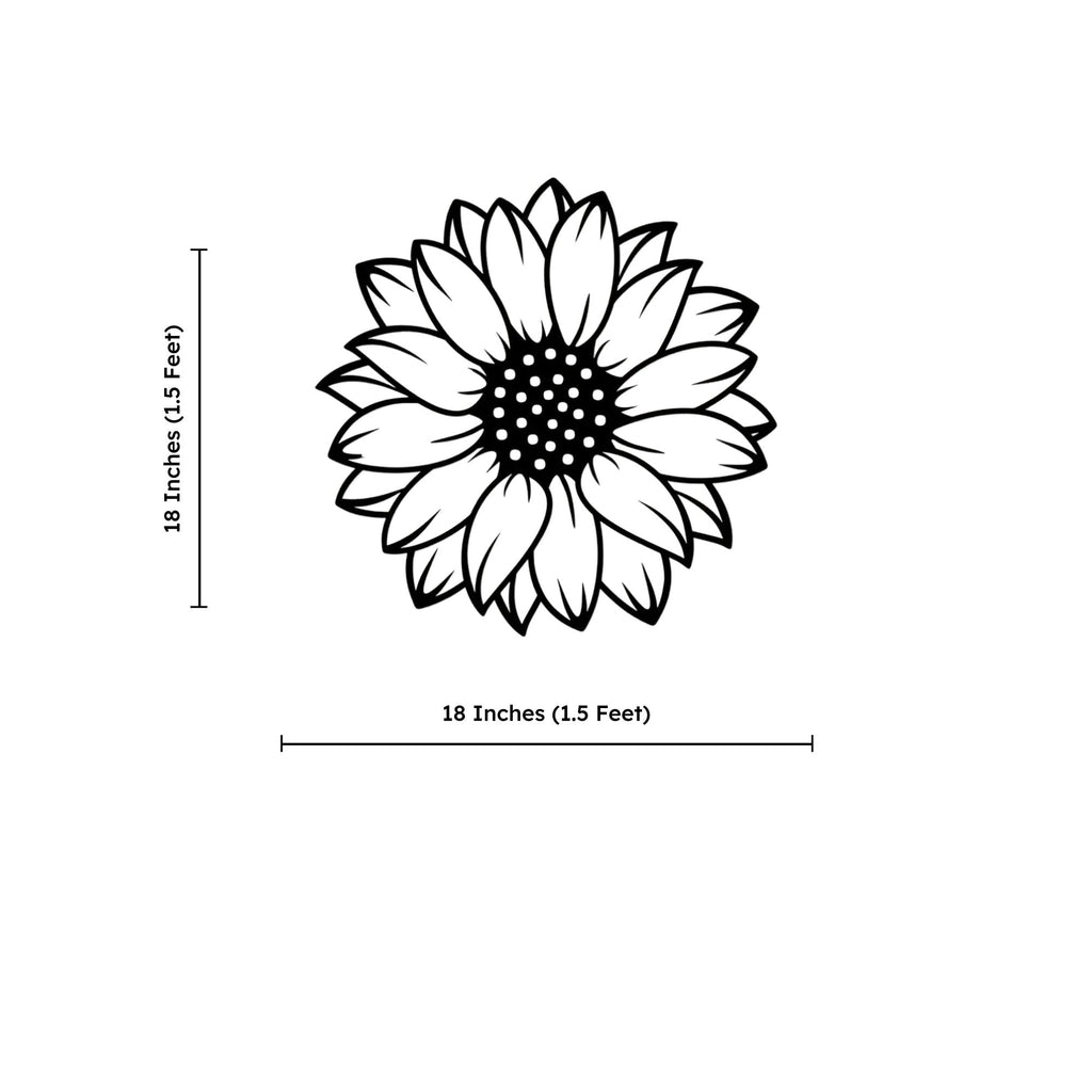 Beautiful Sunflower Design Metal Art Wall Decor