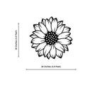 Beautiful Sunflower Design Metal Art Wall Decor
