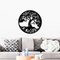 Beautiful Tree Roots Design Circle Metal Artwork Wall Decor