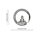 Buddha Zen Spiritual Worship Metal Art Wall Decor