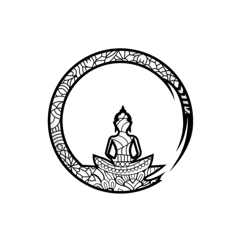 Buddha Zen Spiritual Worship Metal Art Wall Decor