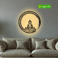 Buddha Zen Spiritual Worship Metal Art Wall Decor