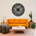 Circular Stripes Mandala Pattern Metal Art Wall Decor