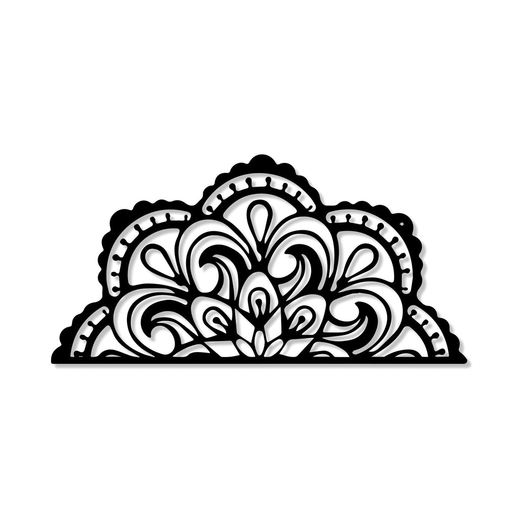 Devided Mandal Pattern Design Metal Art Wall Decor