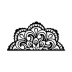 Devided Mandal Pattern Design Metal Art Wall Decor