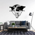 Divided Globe World Map Metal Art Wall Decor