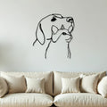 Dog & Cat Line Art Design Metal Art Wall Decor
