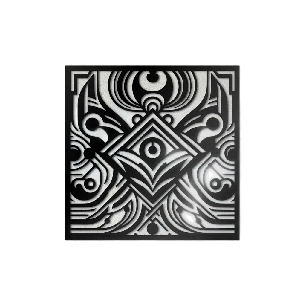 Elegant Abstract Design Square Metal Art Wall Decor