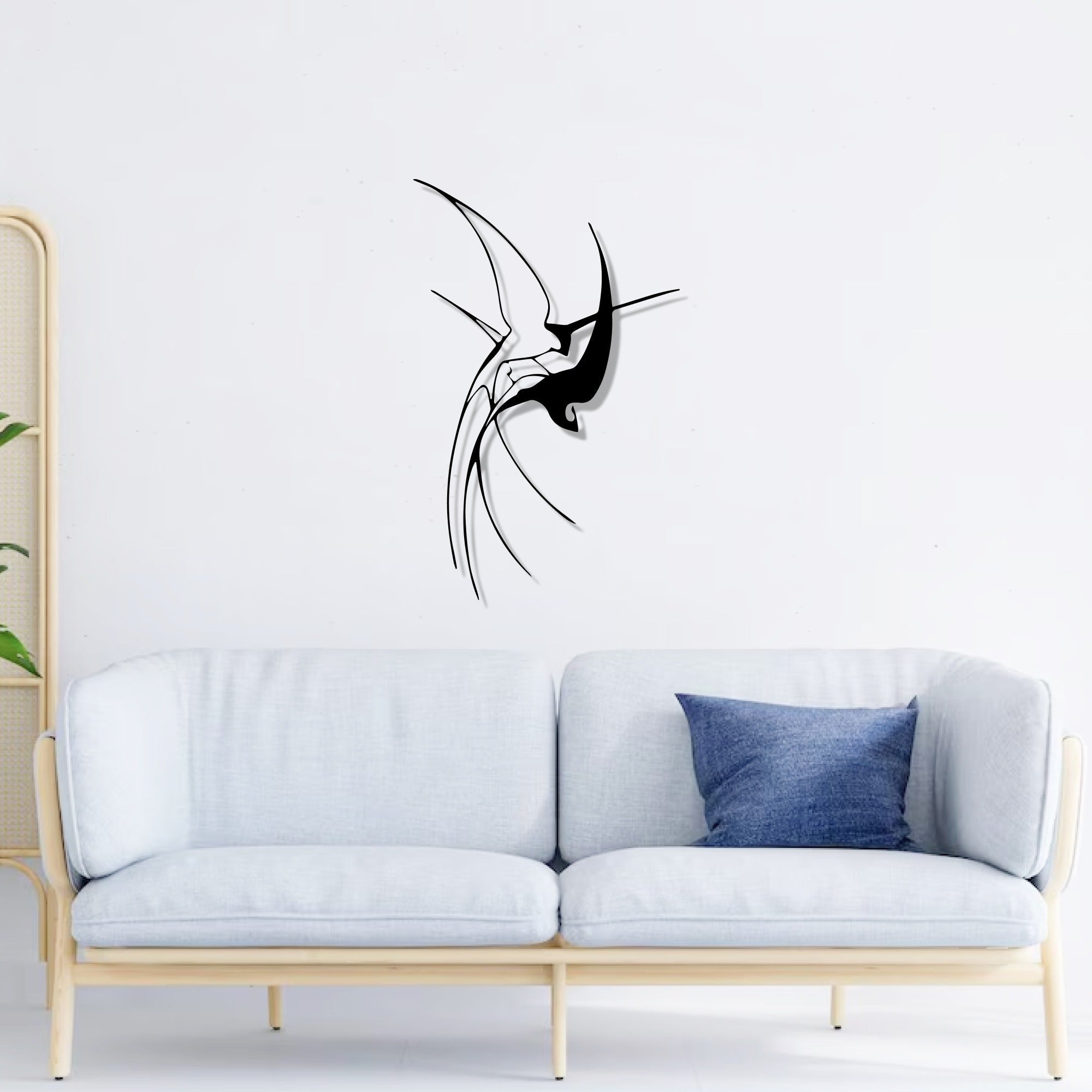 Hummingbird Modern Design Metal Art Wall Decor